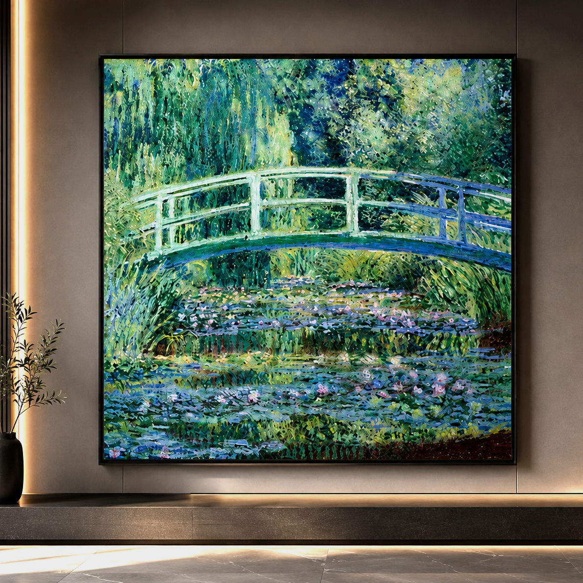 Bridge Over Lilies - Monet