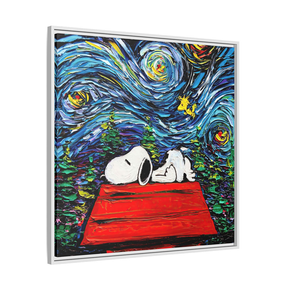 Thumbnail: Snoozy Snoopy - Framed