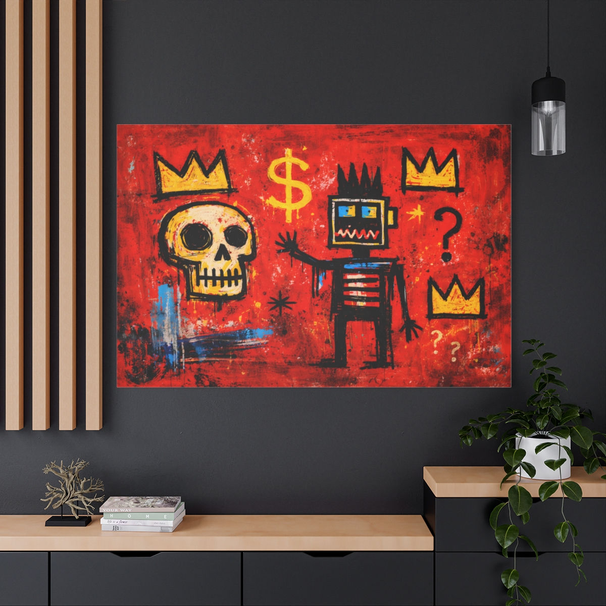 Symbols (Red) - Jean-Michel Basquiat