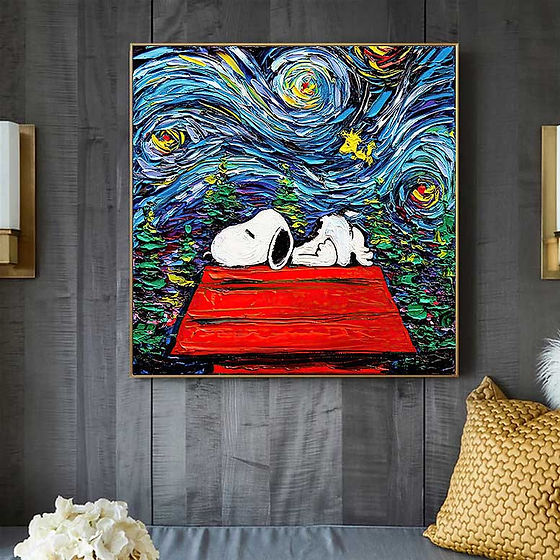 SNOOPY　シルクスクリーン Snoozy Snoopy | Canvas Castle