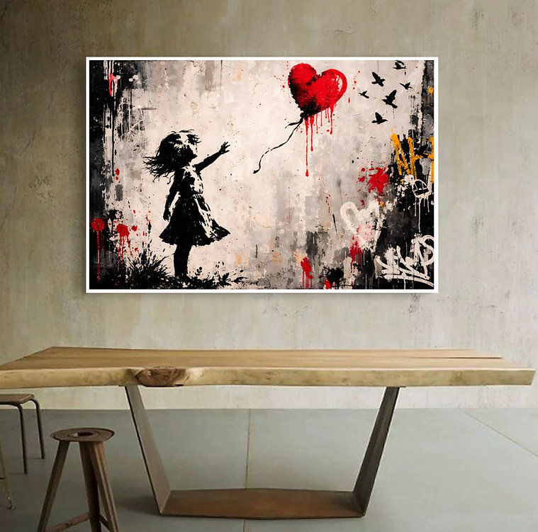 Thumbnail: Girl With Red Balloon - Banksy