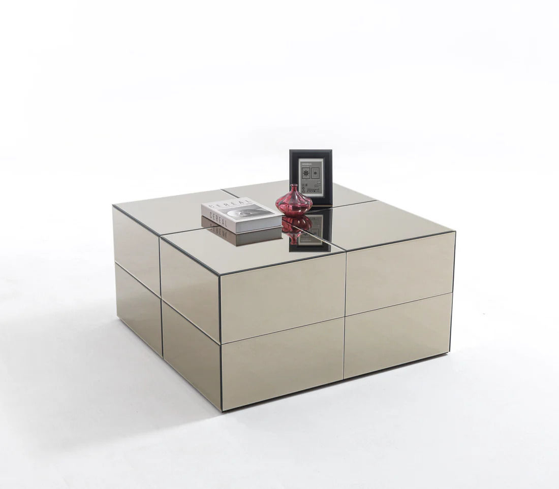 Mirrored Square Coffee Table
