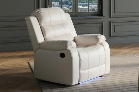 White Power Lift Recliner