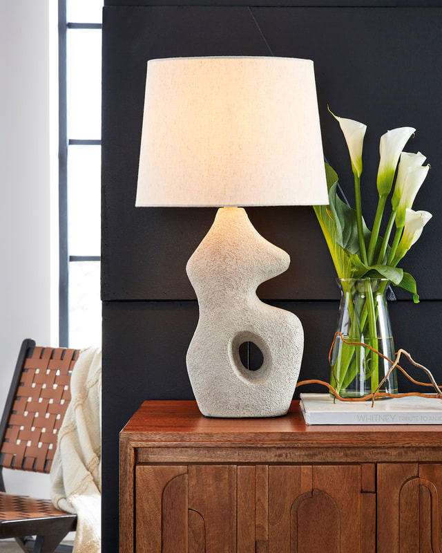 Modern White Ceramic Table Lamp