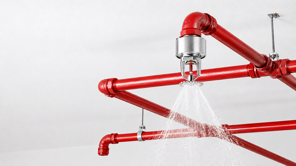 Sprinkler borulaması, yangın dolabı ve yangın pompa grubunun bulunduğu mekanik tesisat odası