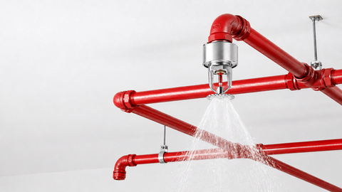 Sprinkler borulaması, yangın dolabı ve yangın pompa grubunun bulunduğu mekanik tesisat odası