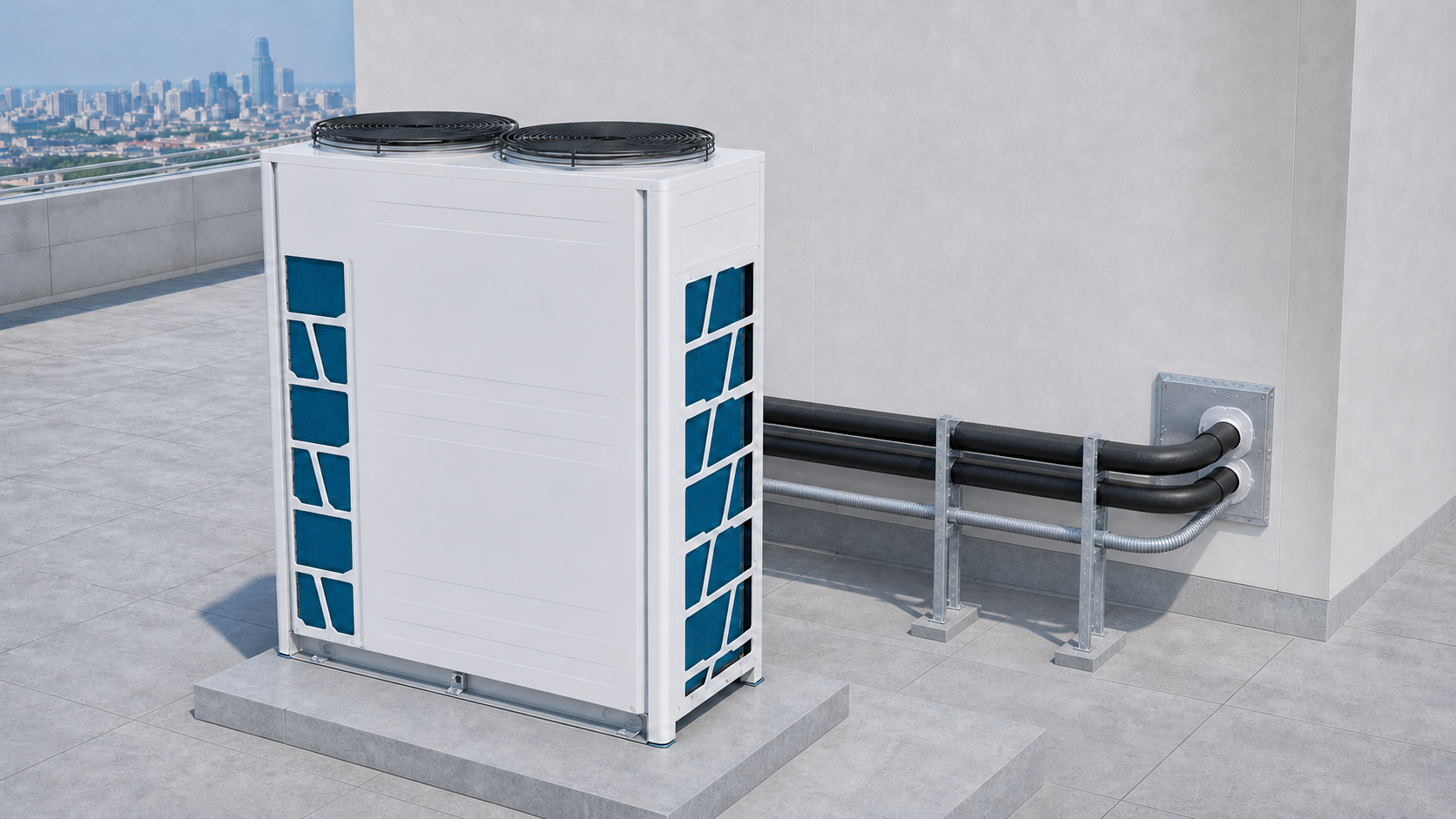 Fujitherma X3 VRF dış ünitesi için uzun borulama ve kot farkı planlaması