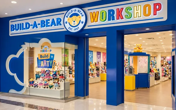 Akasya AVM Build-A-Bear Mağazası — Akasya AVM Build-A-Bear mağazasının ön cephesi