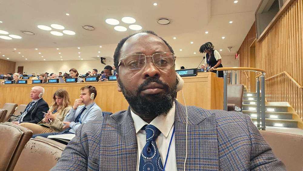Bishop Sam Owusu at UN General Assambly