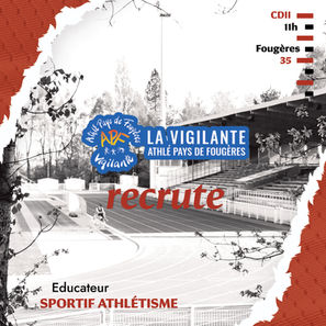 La Vigilante Athlétisme Fougères recrute