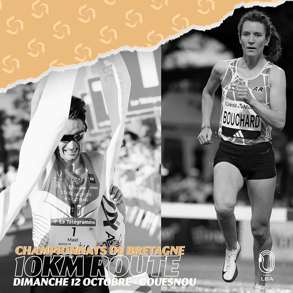 Maël Sicot et Marie Lohéac-Bouchard champions de Bretagne de 10km