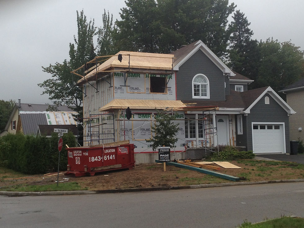 Construction Pagé | Agrandissement maison | Revêtement extérieur | Pont-Rouge, Québec
