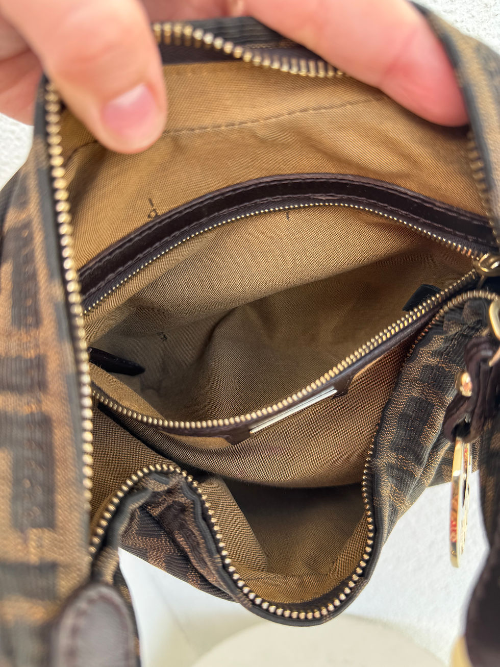 Thumbnail: Fendi Zucca Chef Chain Hobo