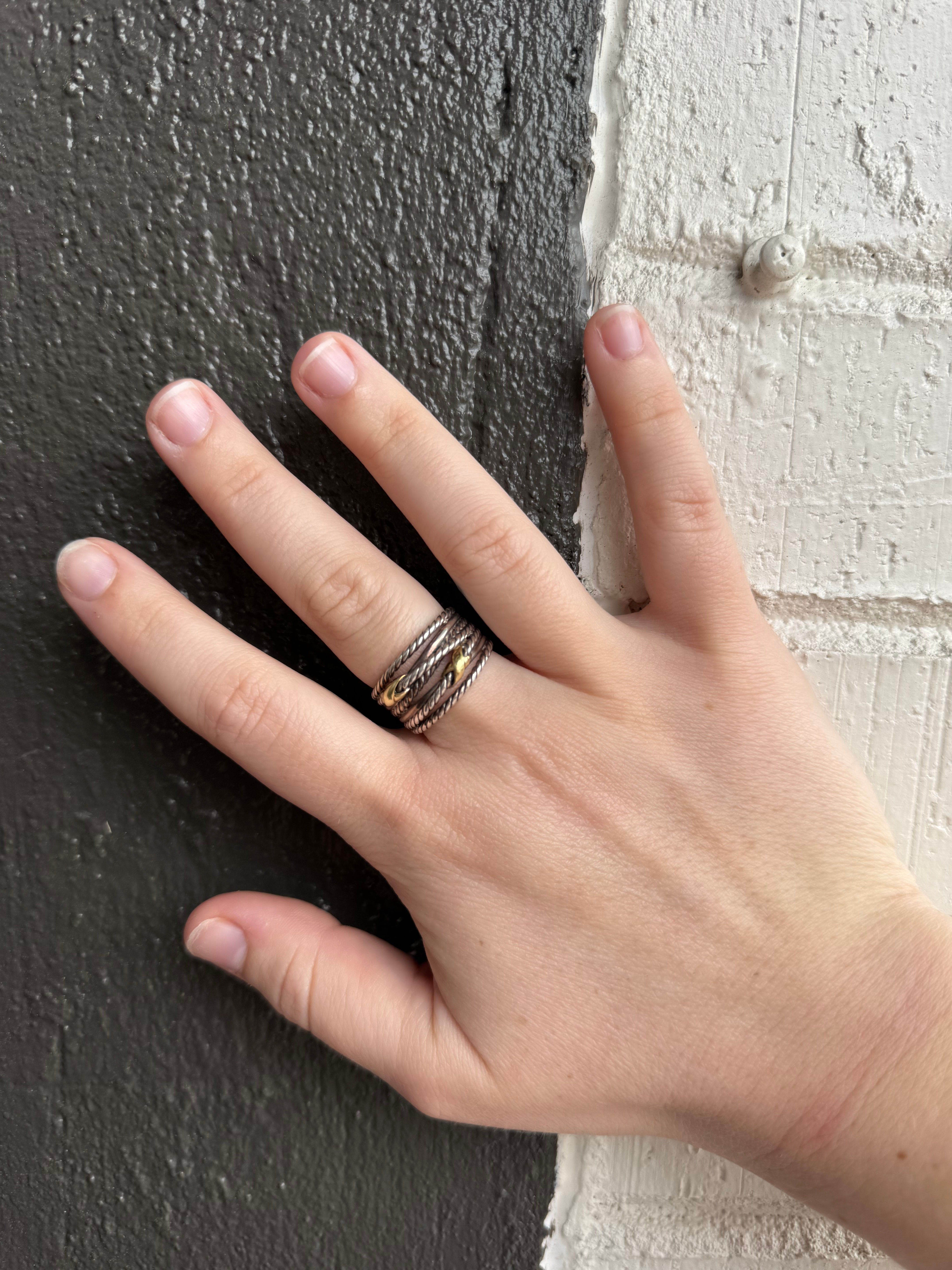David Yurman Double X Crossover ring