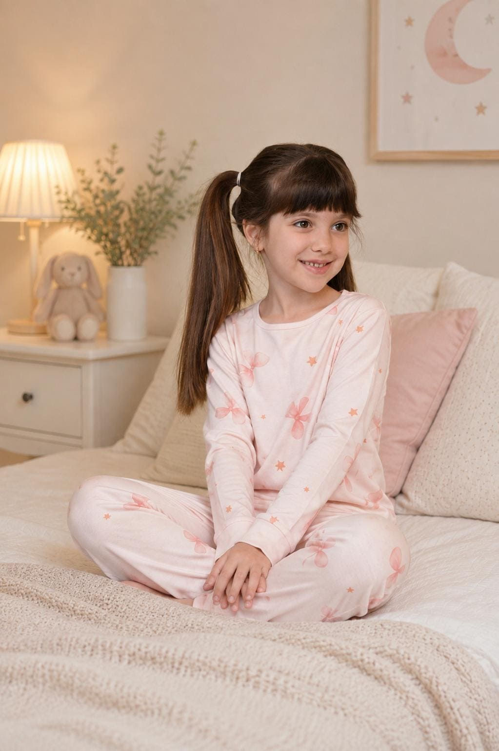 1 Tog / Kurdele Lunalin Bebek Organik Pijama