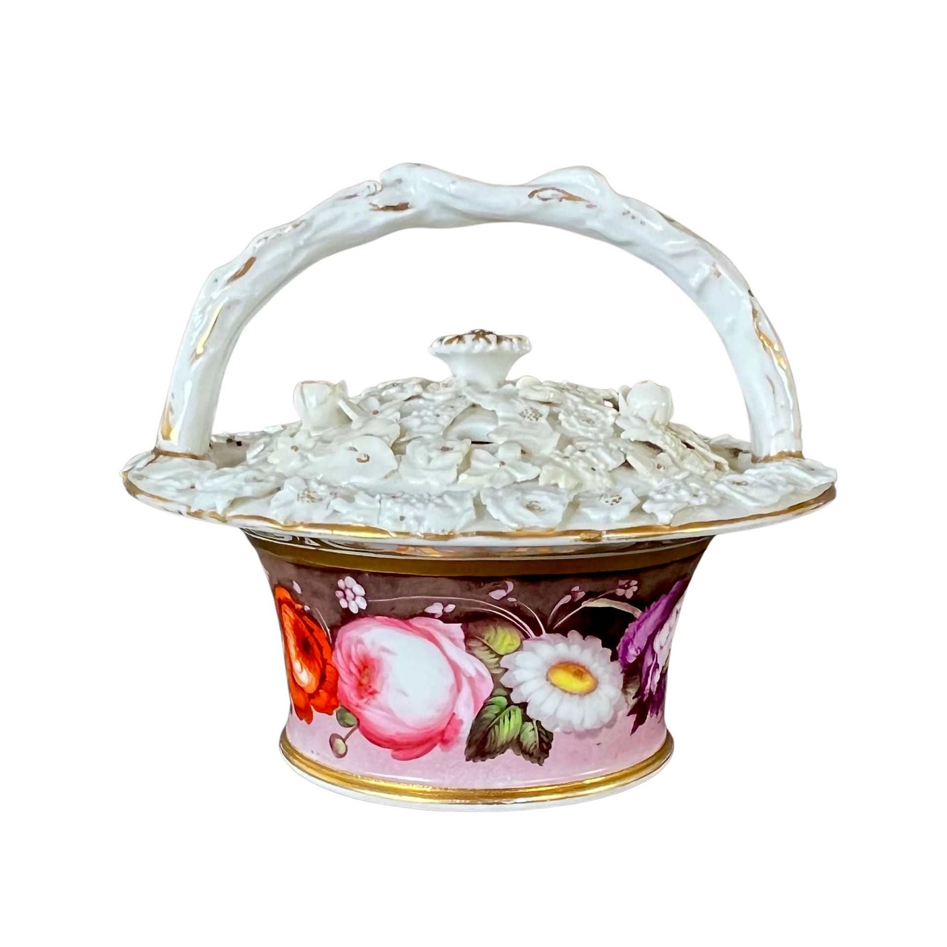 Alcock encrusted basket