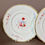 Thumbnail: Samuel Alcock pair of small plates, white with flower sprays, ca 1823