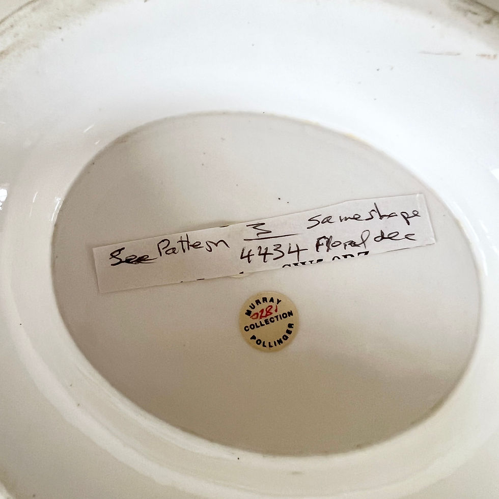 Thumbnail: Samuel Alcock low oval comport, sage green with stunning landscape, ca 1850