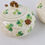 Thumbnail: Belleek milk and sugar set, Shamrock pattern, 1926-1946