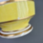 Thumbnail: Derby pair of cache pots, yellow, flowers by W. Billingsley, c1795