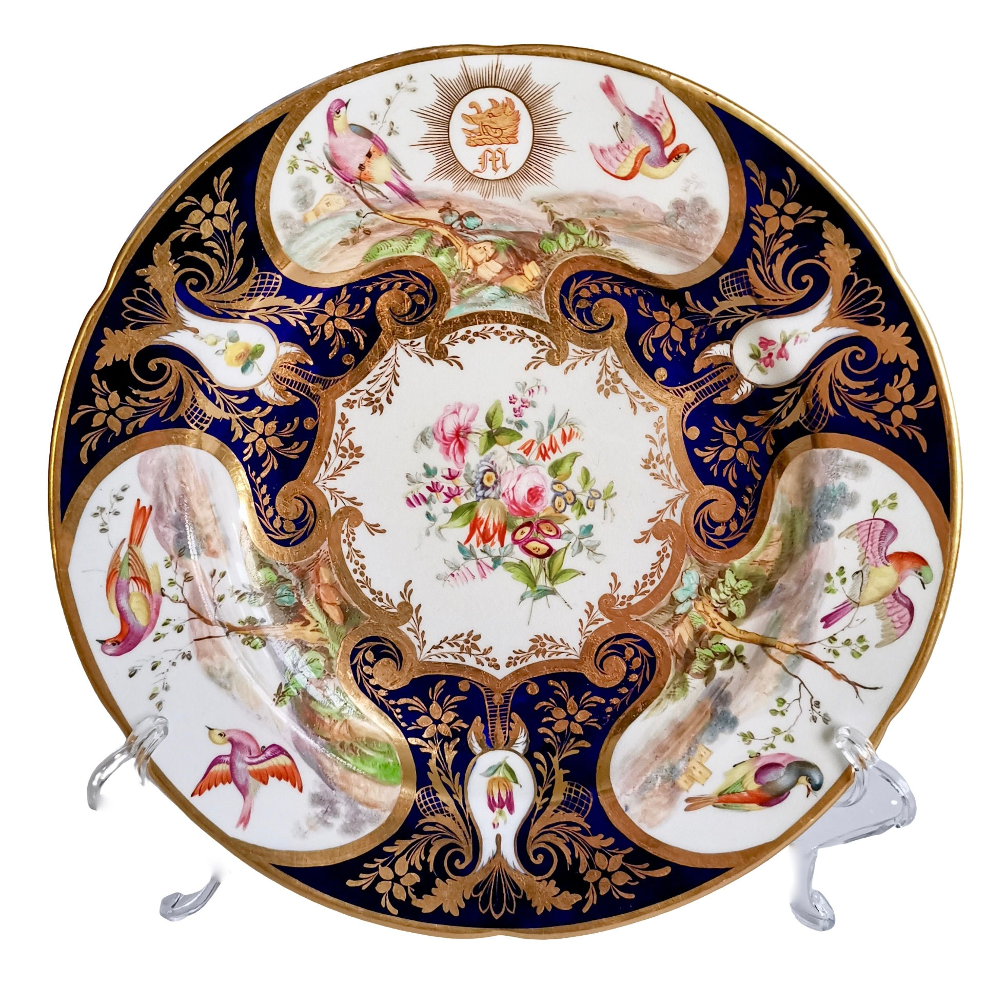 John Rose Coalport plate, duke of Rutland service