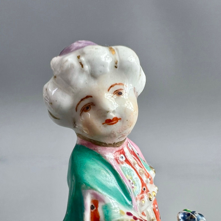 Thumbnail: Derby pair of figures, "Boy and Girl in Turkish Costumes", ca 1770