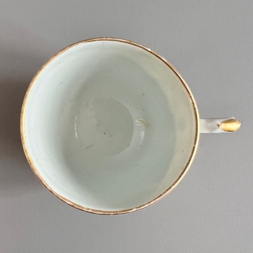 Thumbnail: Chinese Export orphaned cup, polychrome and gilt with insects Qianlong 1760-1780