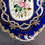 Thumbnail: Samuel Alcock large basket, French blue with rose, ca 1840