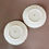 Thumbnail: Samuel Alcock pair of small plates, white with flower sprays, ca 1823
