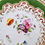 Thumbnail: Ridgway plate, green with hand painted flowers, ca 1825