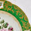 Thumbnail: Vieux Paris Feuillet part dessert service, green, flowers and fruits, ca 1835