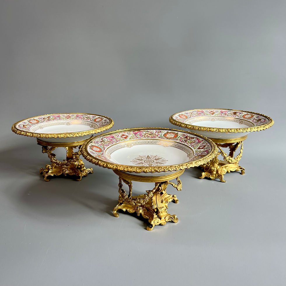 Thumbnail: Spectacular Sèvres Royal Hunting Dessert Service, 1846-1847