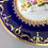 Thumbnail: Coalport John Rose plate, cobalt blue, gilt, flowers T. Baxter studio, ca 1805