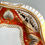 Thumbnail: Spode shell dish, orange and gilt Neoclassical design, ca 1810
