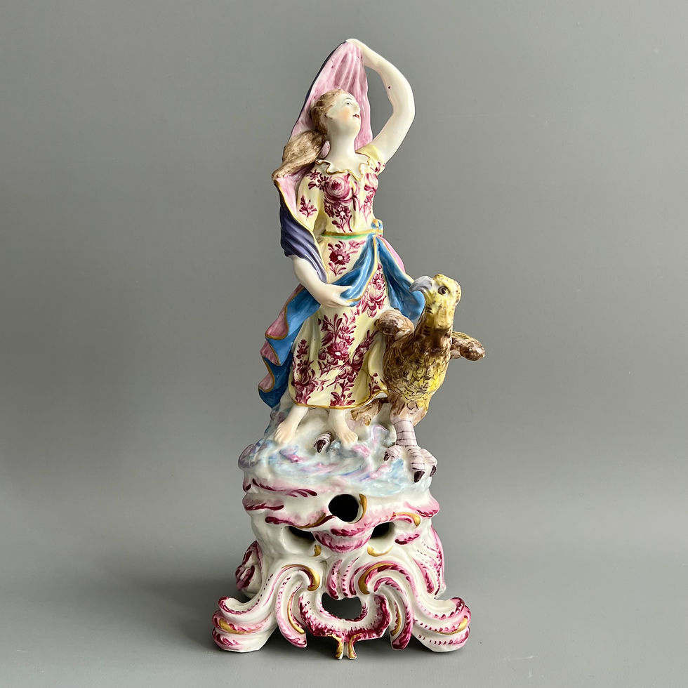 Thumbnail: Bow complete set of porcelain figures "The Four Elements", ca 1765
