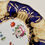 Thumbnail: Davenport coffee cup and saucer, cobalt blue and flowers patt.812, ca 1825