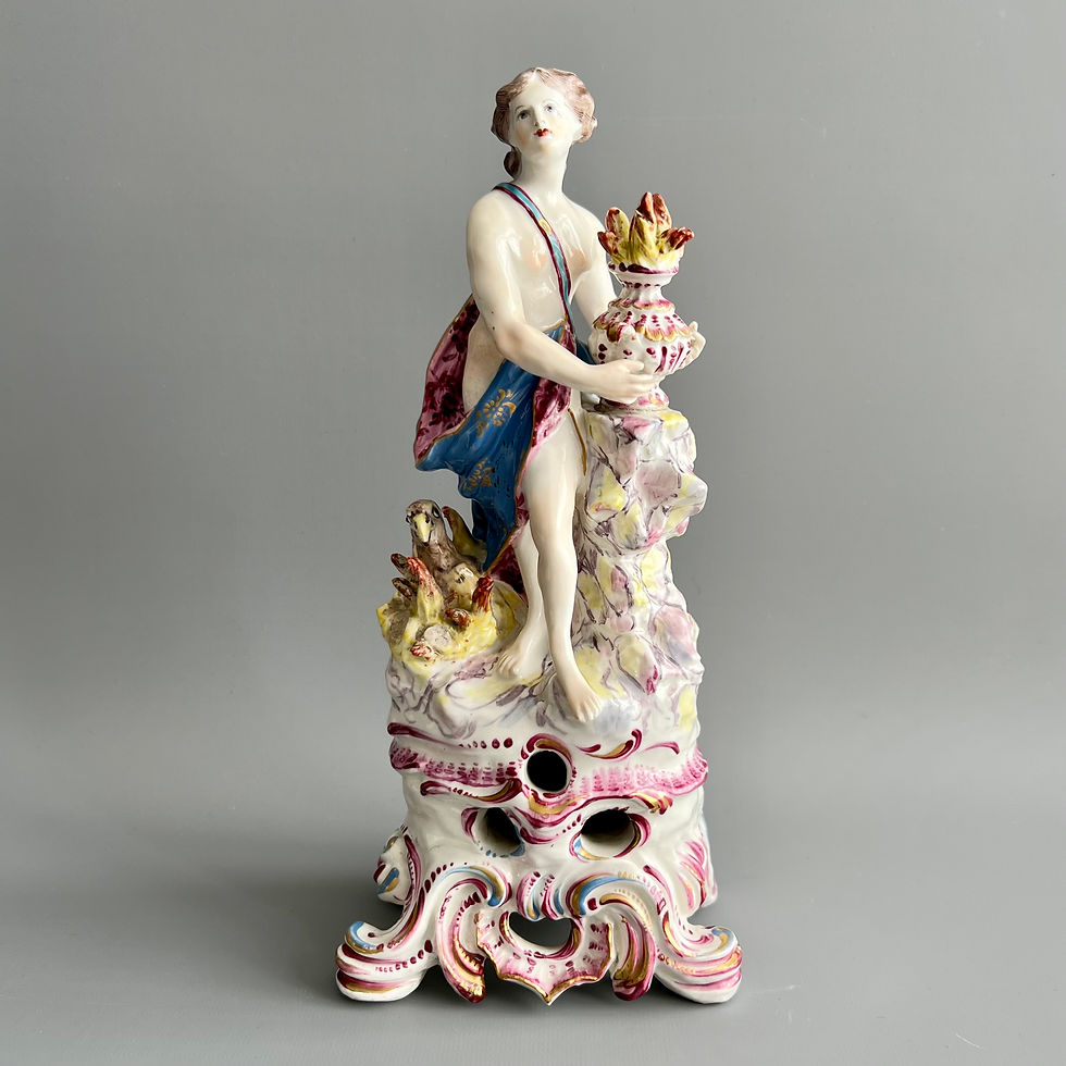 Thumbnail: Bow complete set of porcelain figures "The Four Elements", ca 1765