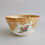 Thumbnail: Minton slop bowl, apricot ground, gilt and flowers in style J Bancroft, ca 1845
