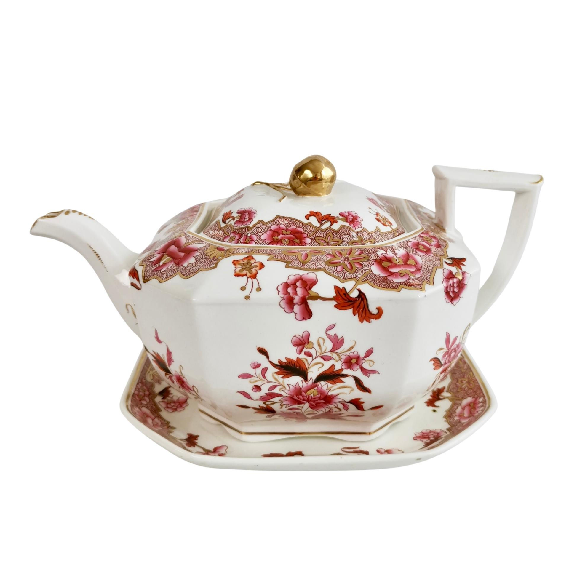 Spode octagon teapot