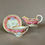 Thumbnail: Samuel Alcock teacup, melted snow, pink with flowers, ca 1825