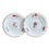 Thumbnail: Samuel Alcock pair of plates, white with flower sprays, ca 1835