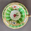 Thumbnail: Samuel Alcock teacup, apple green with lightning pattern, flowers, ca 1840