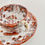 Thumbnail: C J Mason coffee cup, transfer printed orange birds, ca 1830