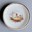 Thumbnail: H&R Daniel coffee cup duo, plain shape, white with landscape, 1825-1830