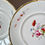 Thumbnail: Samuel Alcock pair of small plates, white with flower sprays, ca 1823