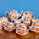 Thumbnail: Pinxton tea service, monochrome orange Japanese style, ca 1800