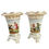 Thumbnail: Pair of Staffordshire spill vases, children, Stonehenge and bird, ca 1820