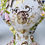 Thumbnail: H & R Daniel garniture of 3 potpourri vases, encrusted flowers, birds ca 1840