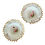 Thumbnail: Samuel Alcock pair of pickle dishes, sunflower shape, white, flowers, ca 1823