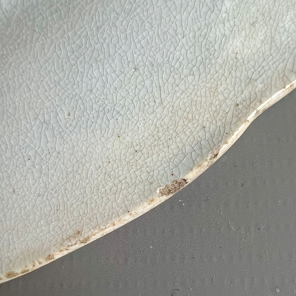 Thumbnail: Edward Challinor pearlware plate, blue and white "Death of a Bear", ca 1850